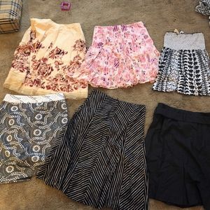 Six Designer skirts size 6